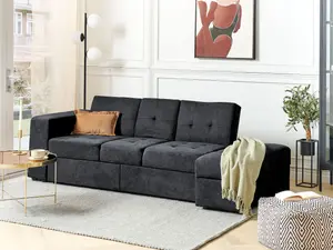 Beliani Modern Sofa Bed FALSTER Black