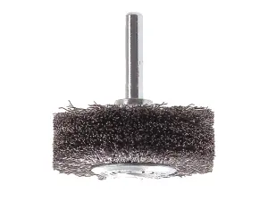 Lessmann 417.163 Wire Wheel Brush with Shank 70 x 13mm, 0.30 Steel Wire LES417163