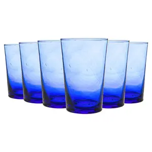 Meknes 325ml Highball Glass Set (Set of 6) Light Blue