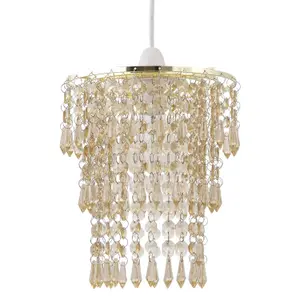 First Choice Lighting Amber Jewel Tiered Light Shade