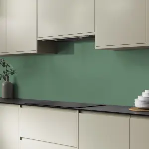 Splashwall Grey & Seafoam Green Aluminium Splashback, (H)750mm (W)2440mm (T)4mm