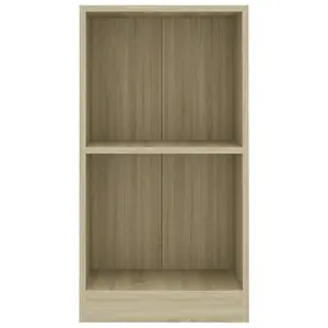 Berkfield Bookshelf Sonoma Oak 40x24x75 cm Engineered Wood