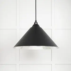 Smooth Nickel Hockley Pendant in Elan Black