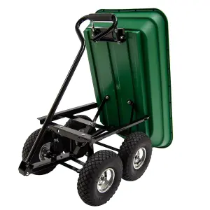 Garden Trolley Cart Wagon Tipper Truck Barrow 120kg BMC 55L / 75L Outdoor Heavy Duty