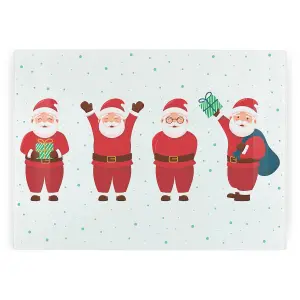 Christmas Large Worktop Protector- Novelty Santas Kitchen Gift Chopping Board