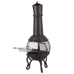 Charcoal Fire Pit Brass TACORA