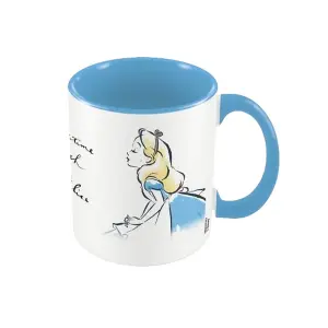 Alice In Wonderland Teatime With Alice Mug White/Blue/Yellow (One Size)