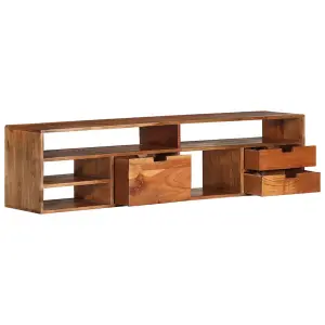 Berkfield TV Cabinet 140x30x35 cm Solid Acacia Wood