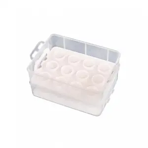 Oypla 2 Tier Cupcake Cake Holder Portable Storage Carrier Box