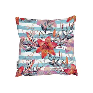 Cushions - Bouquet of watercolor tiger lilies (Cushion) / 60cm x 60cm