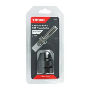 TIMCO 1/2" Keyless Chuck & SDS Plus Adaptor Set - 1/2"