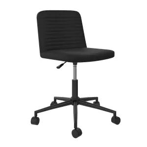 Corey Office Task Chair Black Faux Leather