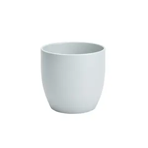 GoodHome Duck egg Ceramic Plant pot (Dia) 16.2cm, (H)15cm, 2.1L