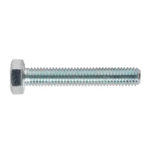 Sealey HT Setscrew M5 x 30mm 8.8 Zinc Plated DIN 933 - Pack of 50 Pieces SS530