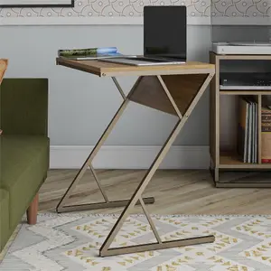 Regal Accent Table Laptop Desk in Walnut Look