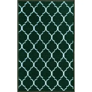 Vasta Non-Slip Indoor Outdoor Door Mat Green / Rectangle 160 x 220 cm