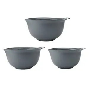 KitchenAid 3 Piece Nesting Mixing Bowl Set Charcoal Grey