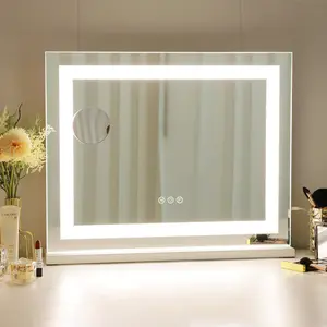 Prestano Rectangle LED Metal Mirror