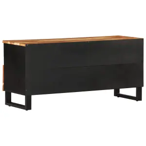 Berkfield TV Cabinet 100x33x46 cm Solid Wood Acacia and Engineered Wood