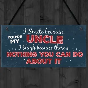 Red Ocean Funny Uncle Birthday Gifts Presents Hanging Plaque Keepsake Christmas Uncle Gifts