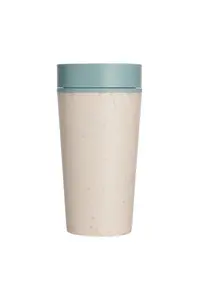 Circular Coffee Cup 12oz Cream & Faraway Blue