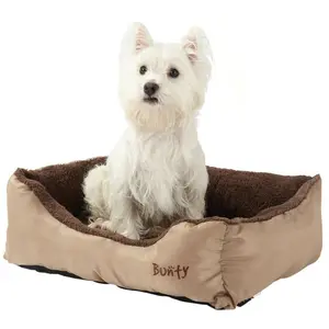 Bacup Polyester Pet Bed Cream / Small (47 cm L x 37 cm W)