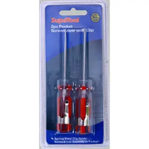 SupaTool Screwdriver Set (Pack of 2) Red (One Size)