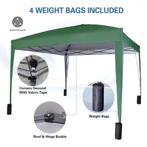 MCC Direct Gazebo 3x3 Pop up with Sides Green