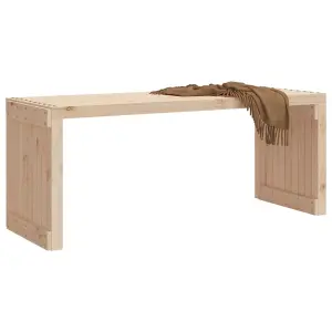 Berkfield Garden Bench Extendable 212.5x40.5x45 cm Solid Wood Pine