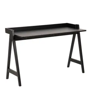 Miso Office Desk in Matt Black lacquered