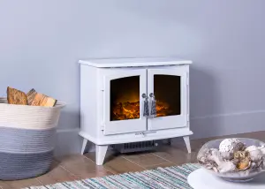 Adam Woodhouse Electric Stove in Pure White