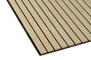 Acupanel Luxe Natural Ash Acoustic Wood Slat Wall Panel 240cm x 60cm