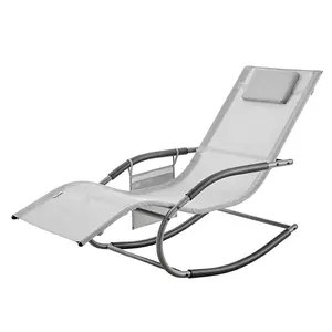 GRAVITY ROCKING SUN LOUNGER - GREY