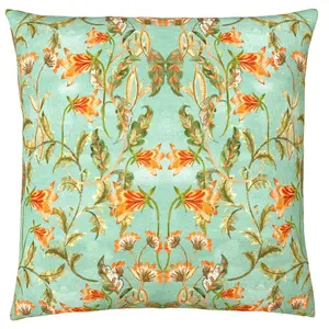 Floral Square Throw Cushion Larchmere / Polyester