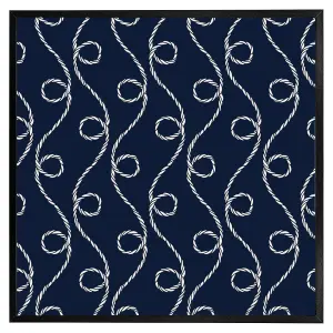 Swirled rope (Picutre Frame) / 30x30" / Grey