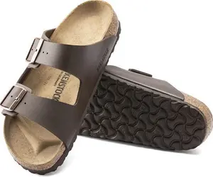 BIRKENSTOCK Two-Strap Sandals Arizona Birko-Flor Dark Brown Size 7 For Men & Women