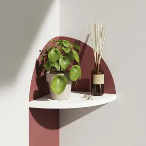 GoodHome Rigga Corner shelf (L)25cm x (D)25cm