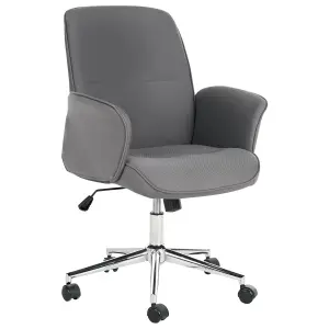 Beliani Modern Office Chair Grey RAVISHING