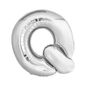 Unique Party Q Giant Foil Balloon Silver (One Size)