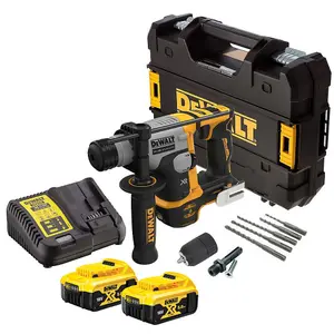 Dewalt DCH172P2 18v Ultra Compact SDS Brushless Hammer Drill +Tstak +Chuck +Bits