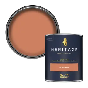 Dulux Trade Heritage Inca Orange Eggshell Wall paint, 750ml