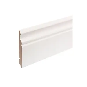 PACK OF 15 (Total 15 Units) - 18mm Thick Primed MDF Torus/Ogee Skirting Board - 18mm (T) x 144mm (W) x 4400mm (L)