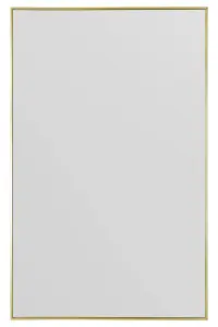 MirrorOutlet Artus - Gold Aluminium Edged Full Length Wall Leaner Mirror 68" X 43" (174CM X 110CM)