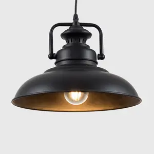 Edmonton 1 - Light Pendant Black / No Bulb