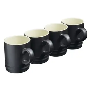 Coffee Cups Mugs Set of 4 Cups Stoneware 350ml