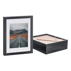 Photo Frames with 5" x 7" Mount - 8" x 10" - White Mount - Pack of 5