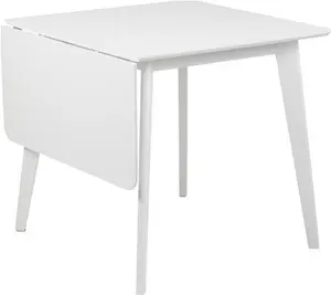 Morehouse Drop Leaf Dining Table George Oliver Table Top Colour: White