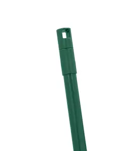 JVL Outdoor Garden Lawn Leaf Rake with Telescopic Handle, Green