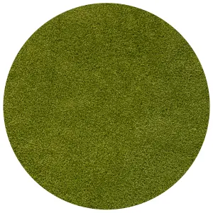 Myshaggy Collection Living Room Rugs Solid Design  Green