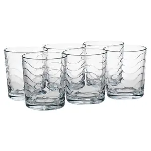 Queensway Home & Dining Height 9cm Scotch Height 9cm Scotch Whiskey Glasses Spirits Water Bourbon Glass Drinking Tumblers Gift Set